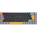 Produktbild: CHERRY MX-LP 2.1 Compact Wireless schwarz/grau/orange, MX LOW PROFILE RGB SPEED, USB/Bluetooth, DE