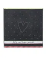 Produktbild: KRACHT, Geschirrtuch Frottier, 100% Liebe, 50/50 cm, 100% Baumwolle