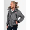 Produktbild: Arctic Seven Winterjacke ASArthuro mit abnehmbarer Kapuze und abnehmbarem Kunstfell grau XL