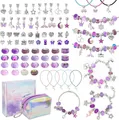 Produktbild: DIY Charm Armband Kit Mädchen Schmuckbasteln Geschenk 6-12 Jahre