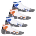 Produktbild: CFLEX Damen und Herren Running Funktions-Sneakersocken (4 Paar) Laufsocken- Weiss-Mix 35-38