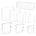 Produktbild: 9pcs Acryl Stempelblock Set Acrylblock Stempel Stanzblöcke Blocksatz Transpar...