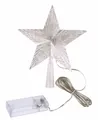 Produktbild: LED Weihnachtsbaum Spitze beleuchtet - Netzteil / Batterie - Christbaumspitze