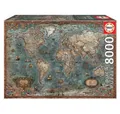 Produktbild: Educa Puzzle Puzzle 9218017 - Historical World Map - 8000 Teile Puzzle, Puzzleteile