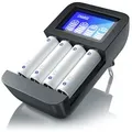 Produktbild: Aplic Batterie-Ladegerät 2700 mA, Universal 4-Schacht Batterielader geeignet für Typ AA / AAA NiMH Akkus