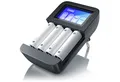 Produktbild: Aplic Universal 4-Schacht Akkulader geeignet für Typ AA / AAA NiMH Akkus Batterie-Ladegerät (2700 mA, Mikroprozessorgesteuertes Laden, 4 Akkus, LCD, Batterieladegerät)