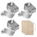 Produktbild: 3 Stück Seifendose aus Aluminium , Wasserdichte Seifenbox für Festes Shampoo, Seifenbehälter mit Abtropfgitter,Seifensäckchen, Reise Seifenschale, Seifenbehälter für zu Hause und Reisen