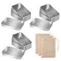 Produktbild: 3 Stück Seifendose aus Aluminium  Wasserdichte Seifenbox für Festes Shampoo S...