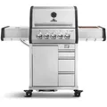 Produktbild: BURNHARD® Gasgrill Earl 3-Brenner Edelstahl, mit Heckbrenner 3,5 kW & Infrarotbrenner 4,5 kW, mit Gusseisen Grillrosten silberfarben