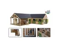 Produktbild: Kids Globe Horses Pferdehof aus Holz, 1:24, mit Tören, Fenster + Tor, ohne Tiere