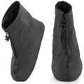 Produktbild: MidGard Schuhüberzieher Überschuhe für Regen Schnee Outdoor wasserdicht & Rutschfest Gr. XL rutschfest und wiederverwendbar schwarz XL