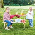 Produktbild: Pinolino Kindersitzgruppe Nicki, Fichtenholz, unbehandelt für 4 Kinder, 90x85x50 cm