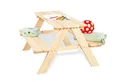Produktbild: Pinolino Kindersitzgarnitur Nicki für 4 aus Holz natur 2 Bänke mit 1 Tisch NEU