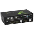 Produktbild: 8054529028696 Techly 2x1 USB HDMI KVM Switch 4Kx2K IDATA KVM-HDMI2U Tastatur/Vid