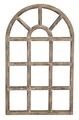 Produktbild: Nostalgie Holz Deko Fenster braun gewischt halbrund 36 x 2 x 58 cm