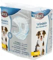 Produktbild: TRIXIE Windeln für Hündinnen Größe M-L - Saugfähige Hundewindeln bei Inkontinenz & Läufigkeit - 12 St. mit Gummizug für mehr Komfort, 36-52 cm Taillenumfang - 23634