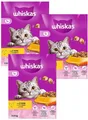 Produktbild: (€ 4,29/kg) Whiskas 1+ mit Huhn - Katzenfutter -Trockenfutter 3 x 3,8 kg