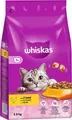 Produktbild: Whiskas Adult 1+ Trockenfutter Katzentrockenfutter Huhn Ausgewogen 3,8 kg Beutel