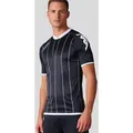 Produktbild: Kappa Fußballtrikot Arezzo Trikot Sportshirt mit Längsstreifen und Kontrasteinfassungen schwarz XL (58)