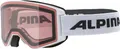 Produktbild: Alpina Sports Narkoja Q Skibrille Kunststoff/Polycarbonat Weiß-Rosa 100% UV-Schutz, A7267 0 11