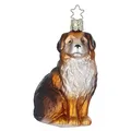 Produktbild: Christbaumschmuck Berner Sennenhund 10,5cm mundgeblasenes Glas handbemalt - Hund zum Aufhängen Braun Kupfer - Weihnachtsbaum Anhänger Haustiere - Hunderassen & Weihnachtsbaumschmuck