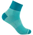 Produktbild: Wrightsock Sportsocken Quarter Coolmesh II (dünn, atmungsaktiv, bequem) türkis - 1 Paar, Größe: 37,5-41
