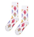Produktbild: Happy Socks Socken Tagessocke Crew Ice Creame (Eiscreme) weiss - 1 Paar
