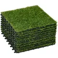 Produktbild: Outsunny Kunstrasen 10 Stücke 30 x 30 cm