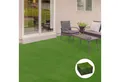 Produktbild: Outsunny Kunstrasen Rollrasen künstlicher Rasen für Balkon Garten, quadratisch, Höhe: 3.5 mm, 25 mm Kunststoff Dunkelgrün 30 x 30 cm