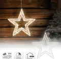 Produktbild: ECD Germany LED-Weihnachtsstern mit 1440 warmweißen LEDs und Timer, Innen/Außen, IP44 Wasserabweisend
