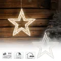 Produktbild: LED Weihnachtsstern Drahtstern Weihnachtsdeko Leuchtstern Timer Beleuchtung 50cm