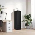 Produktbild: vidaXL Highboard Schwarz Eichen-Optik 29,5x34x119,5 cm Holzwerkstoff