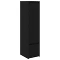 Produktbild: vidaXL Highboard Schwarz Eichen-Optik 29,5x34x119,5 cm Holzwerkstoff, Schrank, Lagerschrank, Schrank hoch, Beistellschrank, hoher Schrank