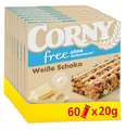 Produktbild: CORNY Müsli-Riegel free Weiße Schoko ohne Zuckerzusatz, 65 kcal p/Riegel, 60x20g