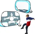 Produktbild: 2-in-1 Fussballtor mit Torwand für Kinder - 125x80cm Pop-Up Fußballtor Faltbar