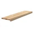 Produktbild: vidaXL Stufenmatte Treppenstufen 2 Stk. Unbehandelt 100x30x2 cm Massivholz Eiche, Rechteckig, Höhe: 2 mm