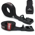 Produktbild: MAGMA 2-Pack | 3M Spanngurte Kurz Befestigungsgurt Mit Anti-Kratz Gummischnalle und Klemmschloss | 500 Kg Widerstand Zurrgurte | Sichere Verladung von Auto, Kajak, Kanu, Gepäck, Surfboard, Fahrrad