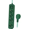Produktbild: Philips Przedłużacz Listwa antyprzepięciowa 4 gniazda 1,5m zielona (4 x, 1.50 m) (CHP2147G/60)
