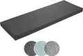 Produktbild: Bankauflage 110 x 40 cm, dunkelgrau, Unterseite Antirutsch, Bankkissen, Sitzkissen für Fensterbank, Bezug waschbar, sleepling