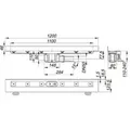 Produktbild: Dallmer Duschrinne CeraLine W 1100mm, DN50
