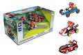 Produktbild: Pull & SPEED - 15813016 - Carrera I Mario Kart - Mario 3Pack I Aufziehauto Rennauto I Pull and Speed Auto mit Rückziehmotor I Für Jungs und Mädchen ab 6 Jahren & Erwachsene I Rennbahn