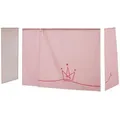 Produktbild: Hoppekids Vorhang Mittelhochbett 90x200  Princess , rosa/pink , Maße (cm): B: 380 H: 108