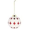 Produktbild: Alessi - Delight Weihnachtsbaumkugel 5, weiß / rot / gold