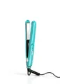 Produktbild: Farery Mini-Haarglätter, Keramik-Mini-Glätteisen für kurzes Haar/Locken, Pony, leicht und tragbar, kleine Glätteisen, weltweite Spannung für Reisen, Aufbewahrungstasche, blau