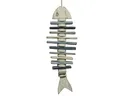 Produktbild: Fisch Deko Hänger Fischgräte Holzfisch Fensterdeko Maritim Treibholz Höhe 60 cm
