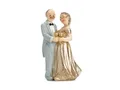 Produktbild: partydeco Tortenstecker, Tortenfigur Goldene Hochzeit / Brautpaar, 12cm