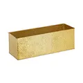 Produktbild: relaxdays Blumenkasten Metall gold rechteckig 40,0 x 13,5 cm, 1 St.
