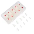 Produktbild: Falsche Fingernägel, ProfiTips Natural French DIY Nagelformen in PVCBox für F...