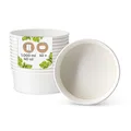 Produktbild: BIOZOYG Salatschale 50 Stück 1000 ml weiß - Bowl Schüssel Suppenschalen Einwegschalen to go - Einweggeschirr Deli Container Bowl to go - Kartonschale Einweg Mealprep Suppenbehälter
