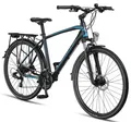 Produktbild: Licorne Bike Premium Touring Trekking Bike in 28 Zoll - Fahrrad für Jungen, Mädchen, Damen und Herren - 21 Gang-Schaltung - Mountainbike - Crossbike